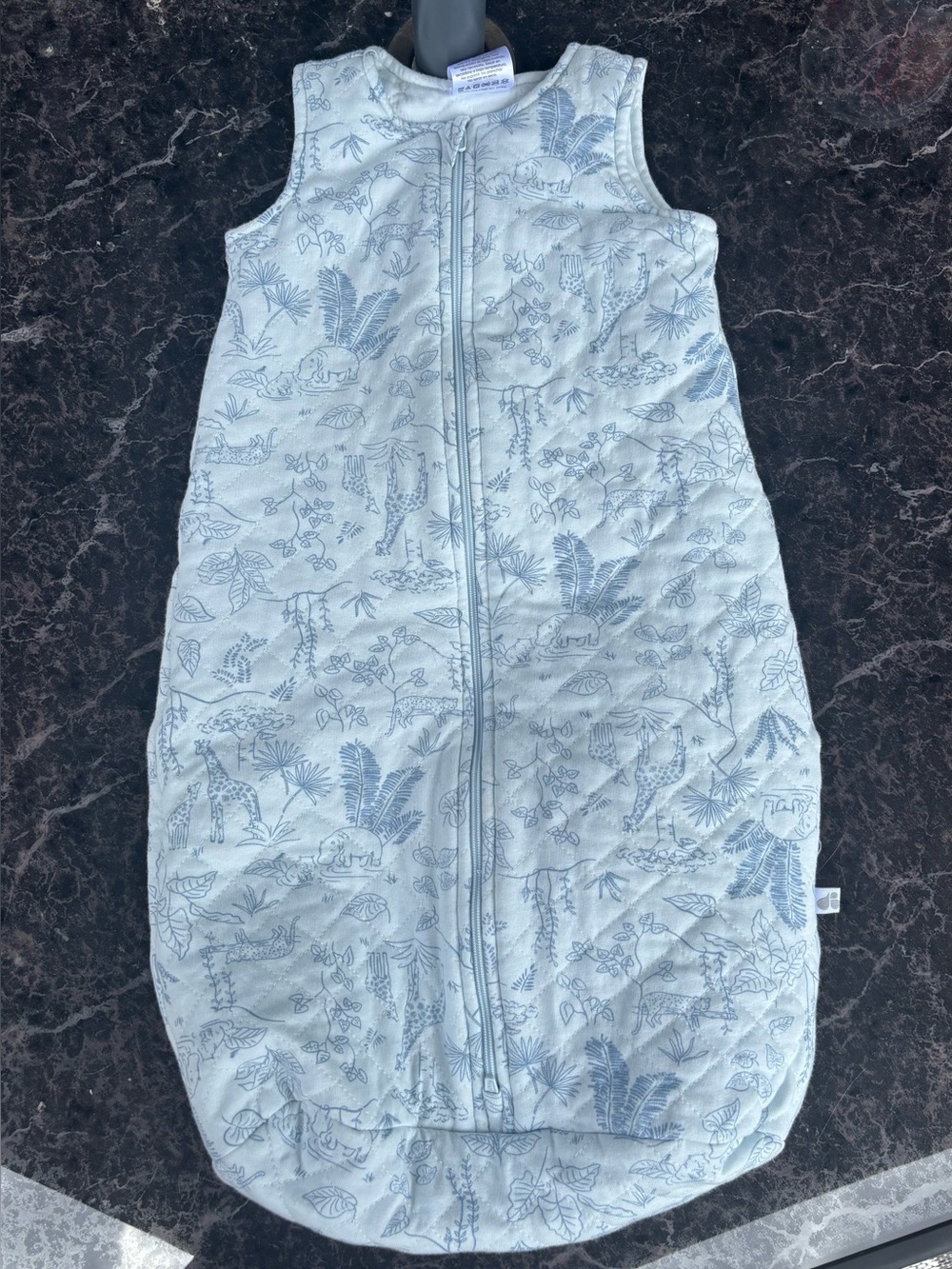 Just Born Quilted Wearable Baby Blanket Sleep Sac Safari Print
